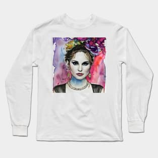 Natalie and flowers Long Sleeve T-Shirt